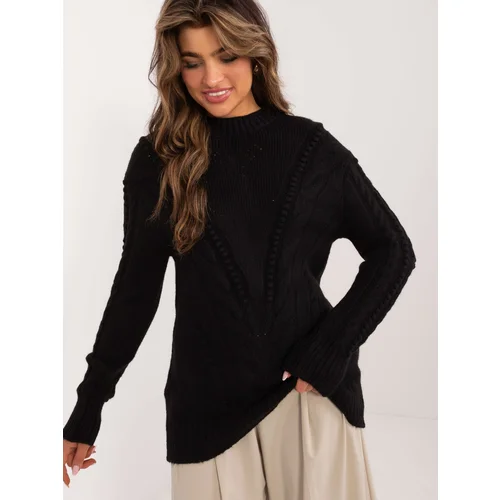 Fashion Hunters Black oversize sweater