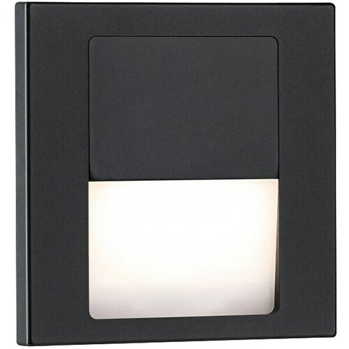 PAULMANN Zidna LED svjetiljka Tsaro Follower (1 W, D x &amp;Scaron; x V: 3,6 x 8 x 8 cm, Crna mat, Topla bijela) Slike