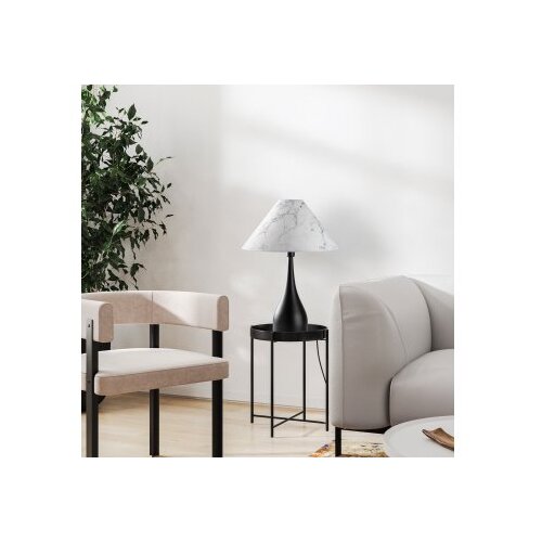 Opviq Stona lampa Luna-15268, 50x50x68 cm, IP20, Crno-bijela Slike