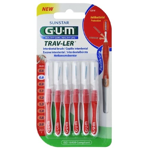 GUM Trav-Ler međuzubna četkica 6 kom 0,8 mm 6 kom Cene