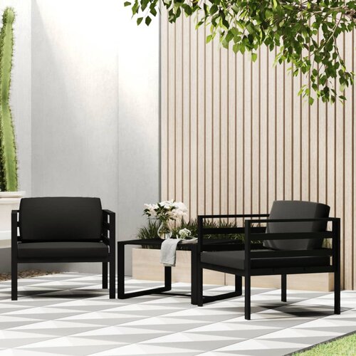 VidaXL Sofe za jednu osobu s jastucima 2 kom aluminijske antracit Slike
