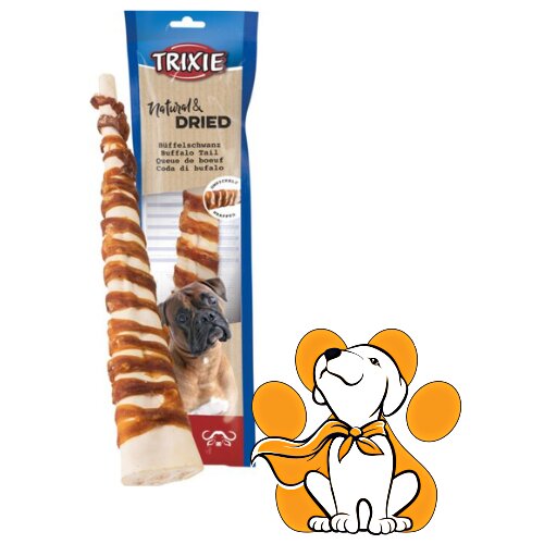 Trixie dog Natural & Dried Buffalo Tail 28-30cm, Poslastica Za Pse Cene