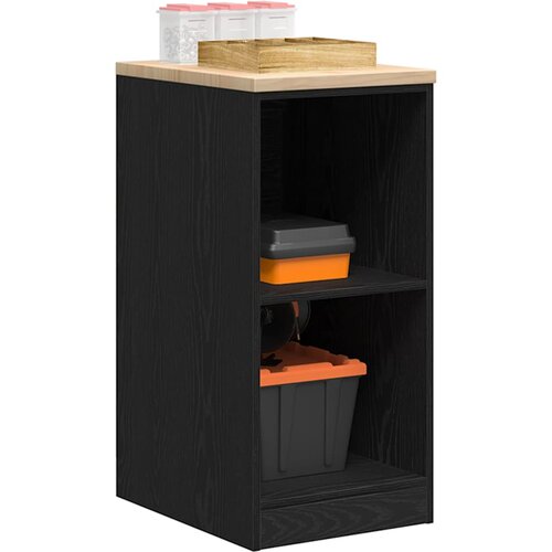vidaXL Garažni ormar za odlaganje crni 40x51x85 cm masivne borovine Cijene