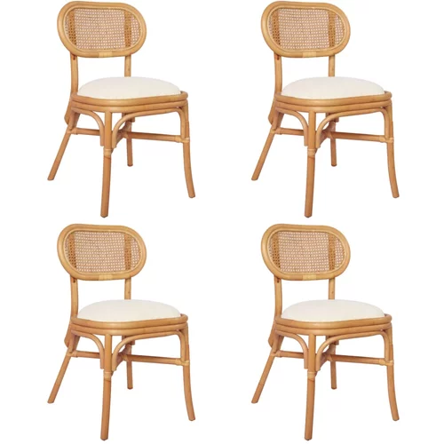 vidaXL Jedilni stoli 4 kosi platno