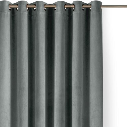 Filumi Siva žametna zavesa za delno zatemnitev 530x175 cm Velto – Cene