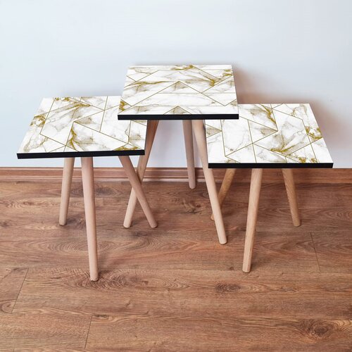 Hanah home set stolića za kafu 3Shp228, 3 dijela, šareni Cene