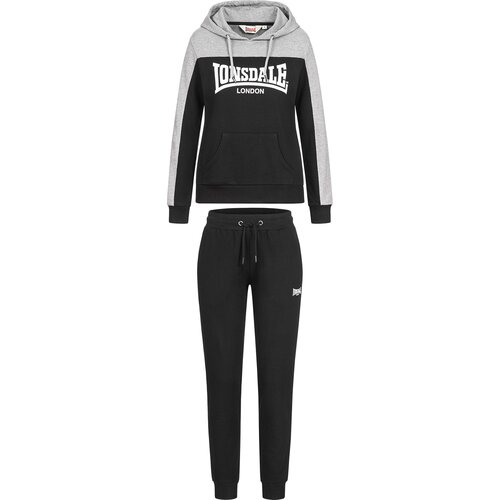 Lonsdale Muška trenirka komplet 117204-Black/Grey Cijene