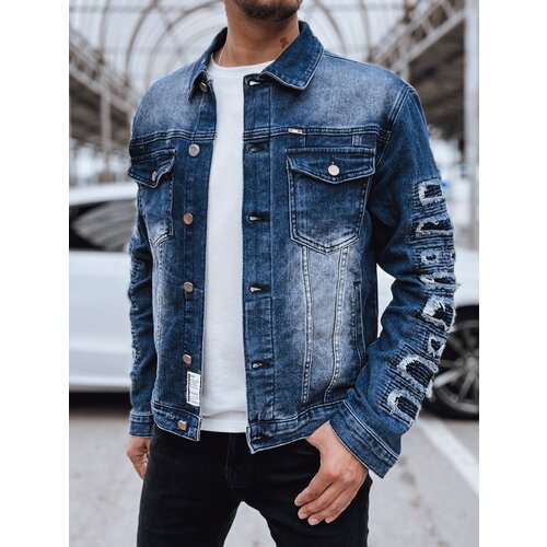 DStreet Kurtka męska jeansowa niebieska Slike