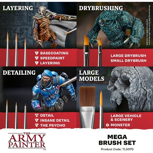 The Army Painter Brush Set - 1 set Slike