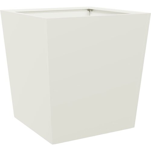 Maison Chic Vrtno korito - Greda - Cvetlični Lonec bela 50x50x50 cm jeklo, (21789171) Cene