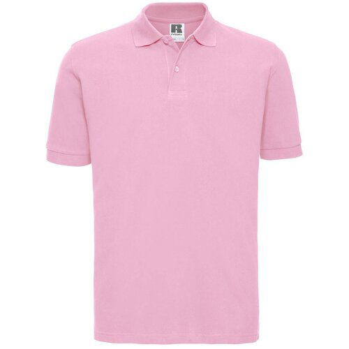 RUSSELL Light pink men's polo shirt 100% cotton Cene