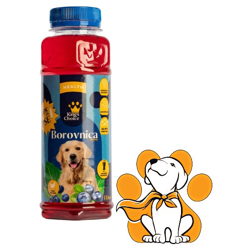 King's Choice borovnica 330 ml, Sok Za Sve Rase Pasa Cene