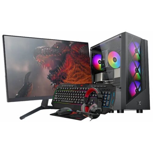 GOSU PC Gaming računalni&scaron;ki komplet RONIN A56 RX76, Ryzen 5 5600, RX 7600, 16GB RAM, 1TB SSD, 27" FHD + Oprema, W11P, (5000219630) Cene