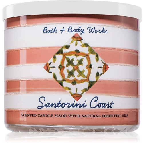 Bath & Body Works Santorini Coast dišeča sveča 411 g