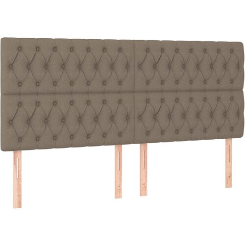 Maison Chic Posteljno vzglavje - Vzglavna omarica 4 kosa taupe 100x7x78/88 cm blago, (22077760) Cene