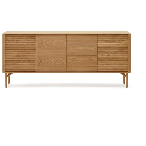 Kave Home Niska komoda u dekoru hrasta u prirodnoj boji 200x86 cm Lenon &amp;ndash; Slike