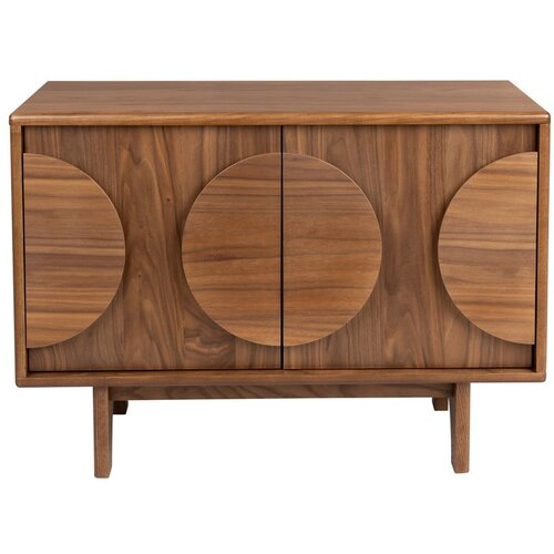 Zuiver Rjava nizka komoda v orehovem dekorju 82x58 cm Groove – Cene