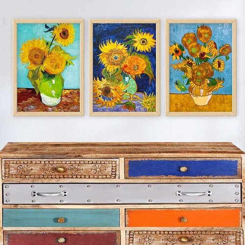 Wallity Set uramljenih slika 3NTC_UN1254789, 3 Dela Cene