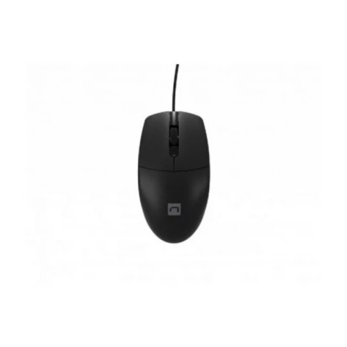 Natec RUFF PLUS, Optical Mouse 1200 DPI, 3 Buttons, USB, Black, Cable 1,8m Cene
