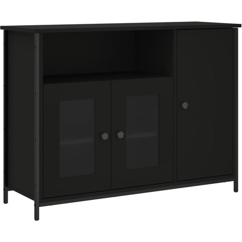 Maison Chic Komoda - Predalnik črna 100x35x75 cm inženirski les, (21716265) Slike
