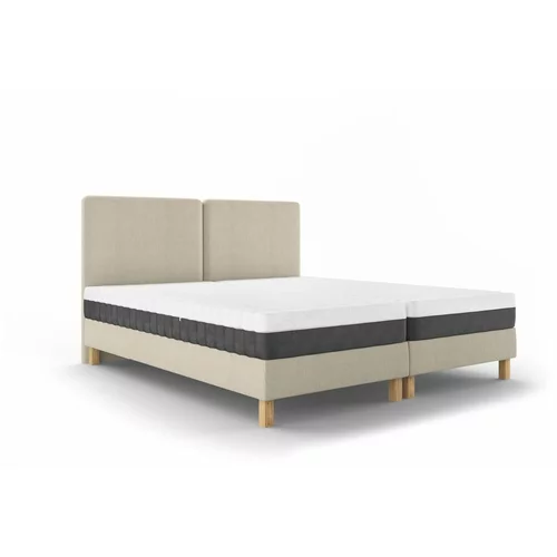 Mazzini Beds bež bračni krevet Lotus, 160 x 200 cm