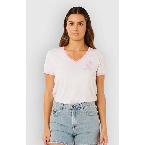 Rip Curl Hotel Malibu V-Neck T-shirt optical white Cene