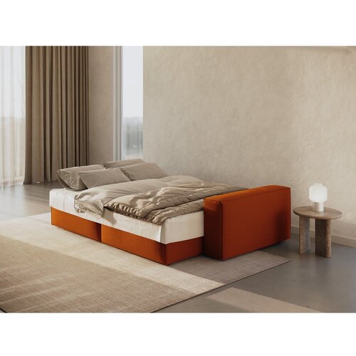 Micadoni Opečnato oranžna raztegljiva sedežna garnitura 247 cm Jodie &amp;ndash; Home Slike