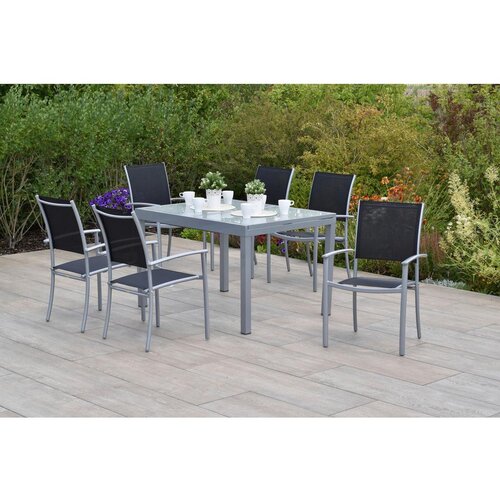 Gardenson vrtni set milano, 7-delni, raztegljiva miza Slike