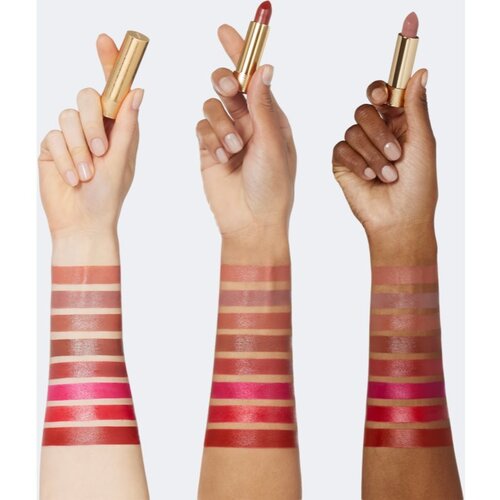 Gucci Beauty Rouge &amp;agrave; L&amp;egrave;vres Satin Lipstick satenasti ruž za usne nijansa 500 Odalie Red 3.5 g Slike