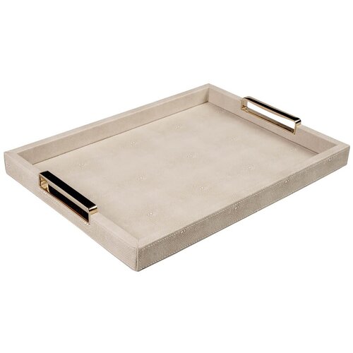 Evviva Pladenj Ecopel 40x24cm / pravokoten / bež / imitacija usnja, (5000267795) Slike