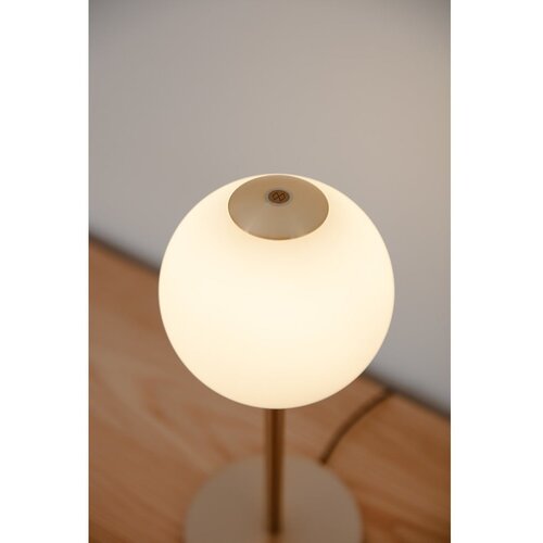 UMAGE mjedena metalna led stolna lampa s mogućnosti zatamnjivanja sa staklenim sjenilom (visina 37 cm) audrey table &amp;ndash; Slike