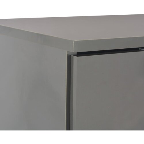  Komoda visoki sjaj siva 107x35x80,5 cm Slike