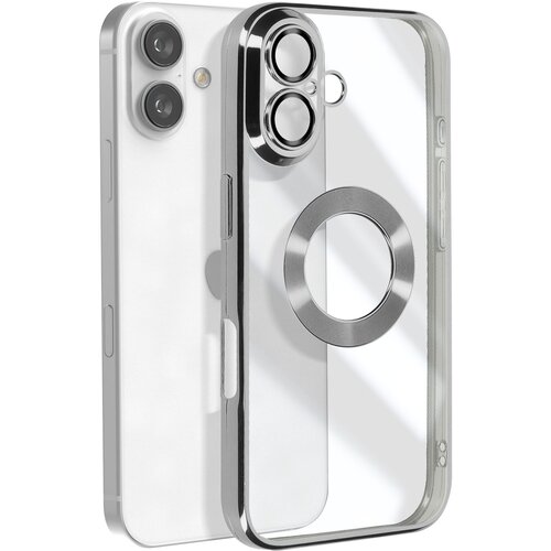 AVIZAR Ohišje serije Glam za iPhone 16 Odporno na udarce, Srebrna, (5000010540) Cene