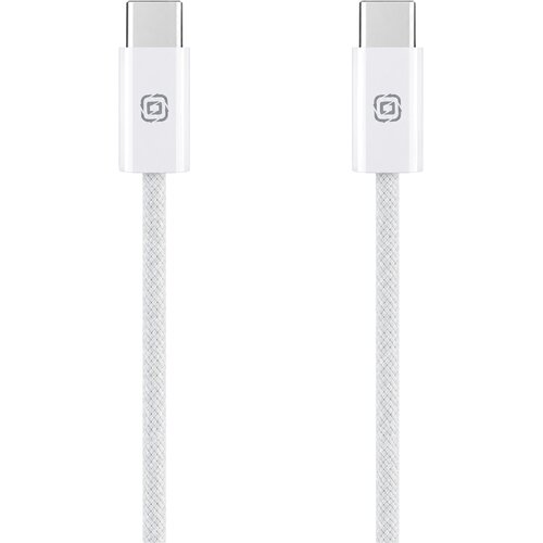  Obal Me Super Fast pleten USB-C v USB-C kabel 100W bele barve dolžine 2m Slike
