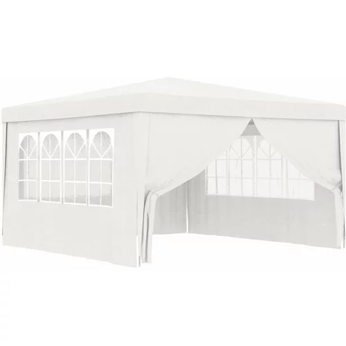  Profesionalni šator za zabave 4 x 4 m bijeli 90 g/m²