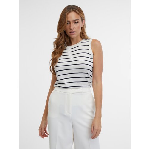 Orsay Blue-cream women's striped top - Women's Cijene