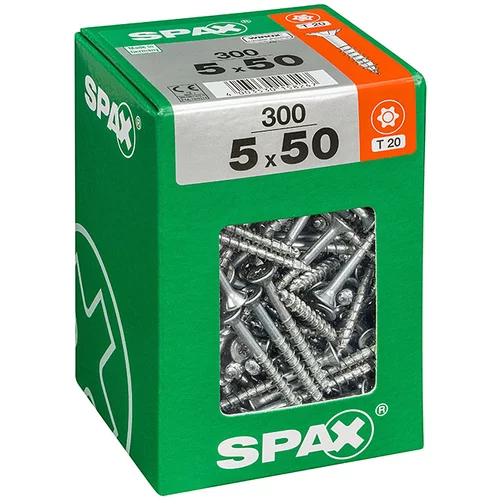 SPAX Univerzalni vijaki Spax T-star plus (Ø x D: 5 mm x 50 mm, pocinkani, 300 kosov)