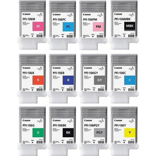 Canon &amp;quot;Tinte PFI-106GY Tinte grau Standardkapazitt 130 ml 1er-Pack&amp;quot; Slike