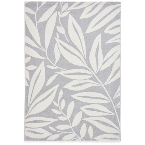 Catherine Lansfield Svijetlo sivi tepih 80x150 cm Sorral Leaves – Cijene