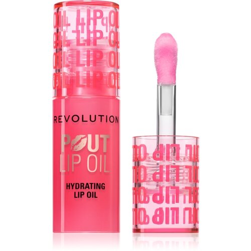 Makeup Revolution Pout Lip olje za ustnice z vlažilnim učinkom odtenek Watermelon Pink 3 ml Slike