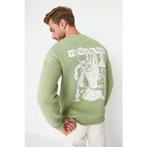 Trendyol Sweatshirt - Green - Regular Slike