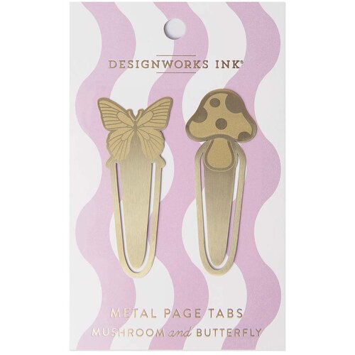 Designworks Ink Bookmark Mushrooms + Butterfly 2-pack Slike