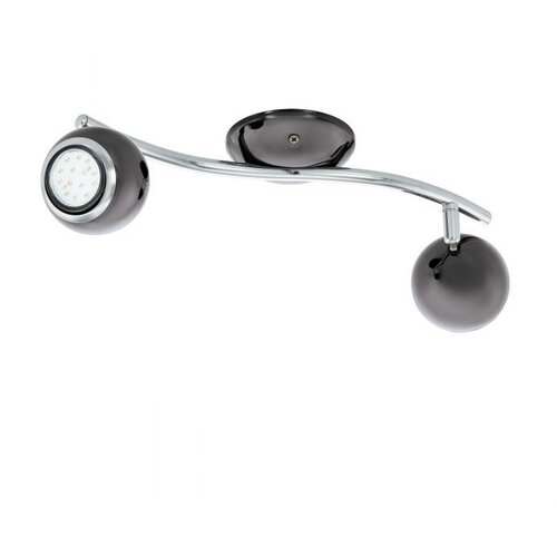 Eglo bimeda reflektor/2, led, gu10, 2x3w, 2x240lm, nikl crni/krom Slike