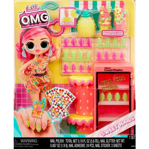 Lol MGA L.O.L. Presenečenje!: O.M.G. Sweet Nails™ - lutka Pinky Pops Fruit Shop (503842-EUC), (21382063)