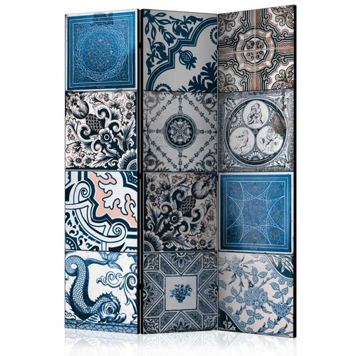  Paravan u 3 dijela - Blue Arabesque [Room Dividers] 135x172 Cijene