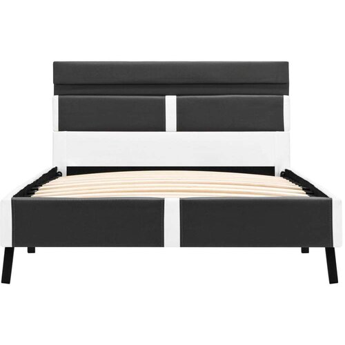  Za krevet od umjetne kože s LED svjetlom sivi 90 x 200 cm Slike