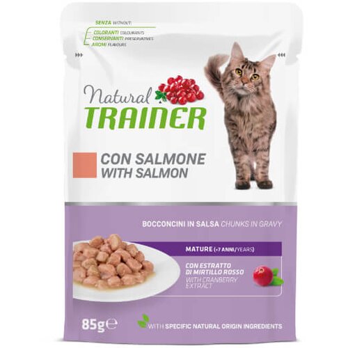 Natural trainer Cat Mature, vrečka - losos - 85 g 12 x 85 g Cene