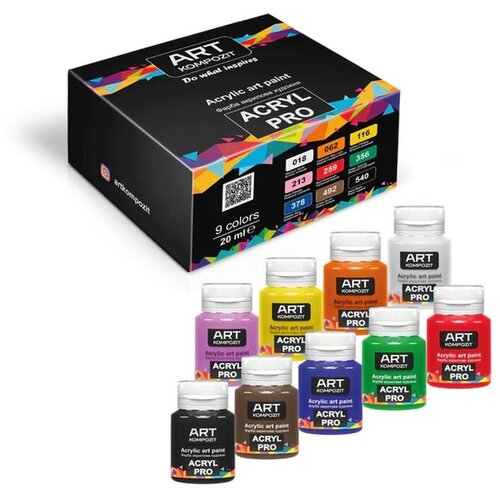Komplet akrilnih barv ACRYL PRO Composite Slike