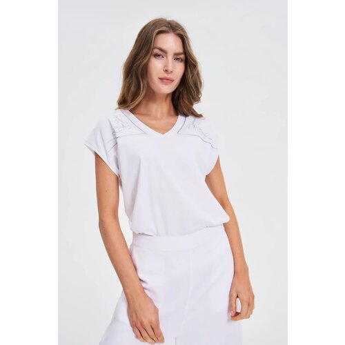 Marisse White Cotton Blouse Slike