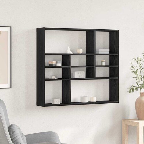  Zidna polica crni hrast 90x16x78 cm inženjerski drvo Cijene